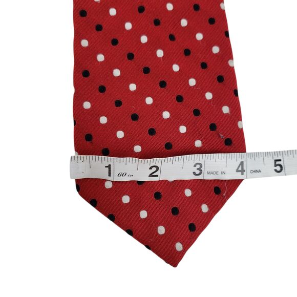 Vintage Christian Dior Silk Polyester Neck Tie Polka Dot Geometric Preppy - Picture 13 of 16
